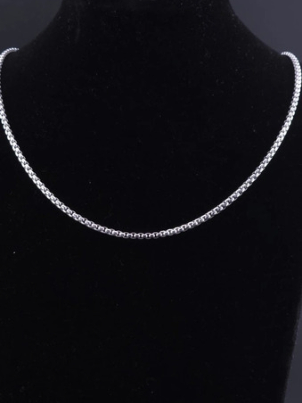 Silver-Tone Chain Necklace Waterproof